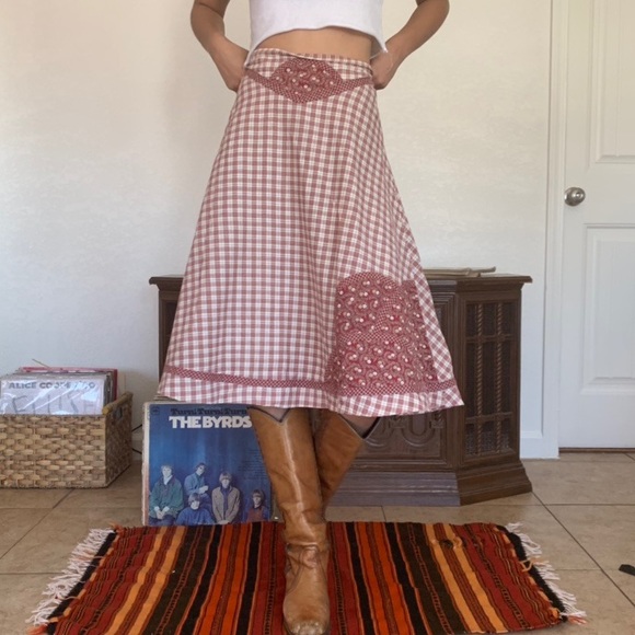 SOLD • vintage 70s gunne sax prairie skirt - Picture 1 of 4